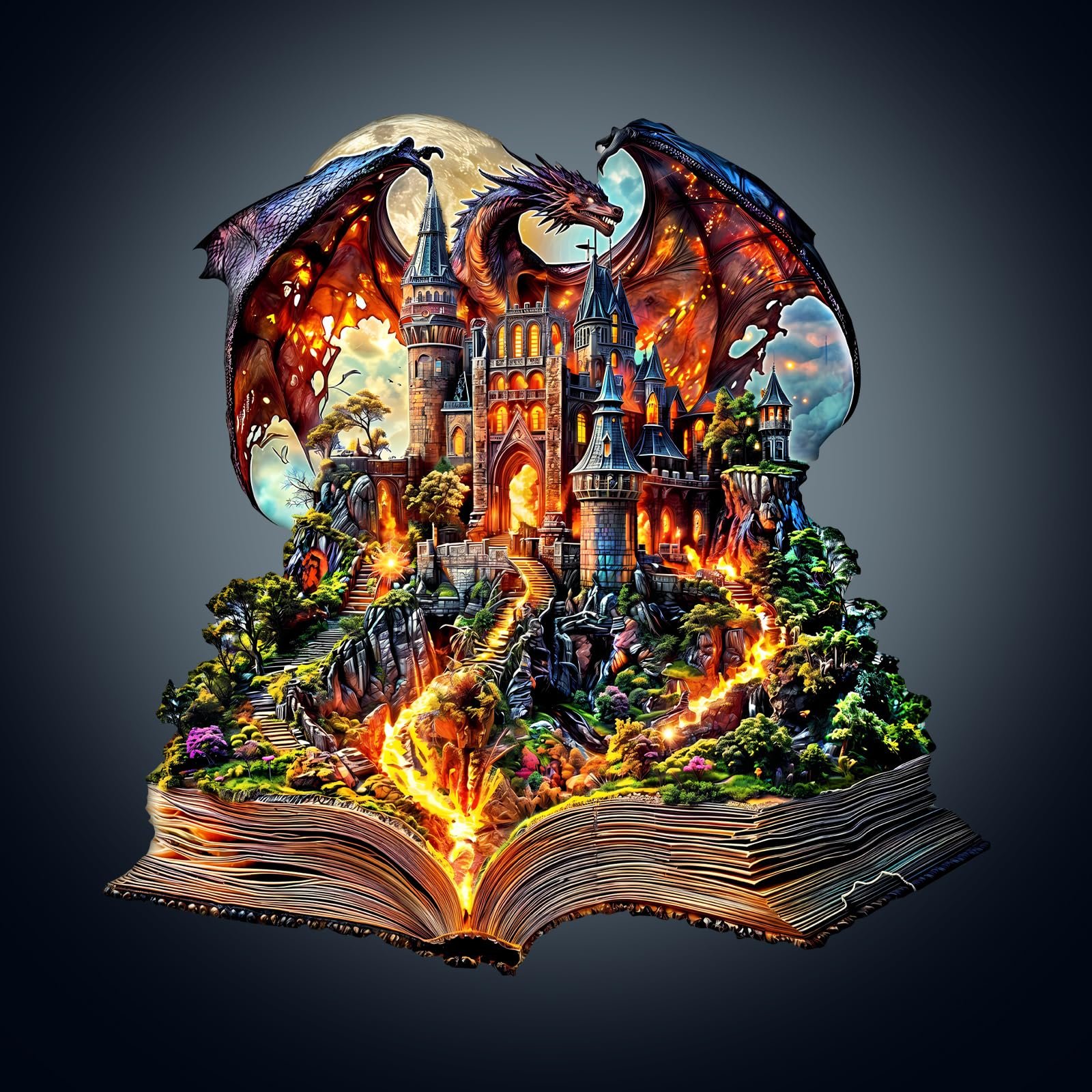 Деревянный пазл WOODBESTS Desert Cactus фигурный уникальный 34 x 30,2 см, 255 элементов, фото №1