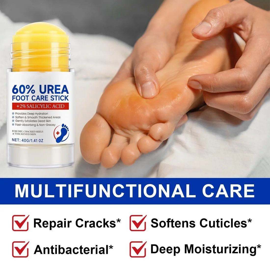Крем для ног XPEX Urea Foot Balm Stick для сухой и потрескавшейся кожи увлажняющий отшелушивающий, фото №5
