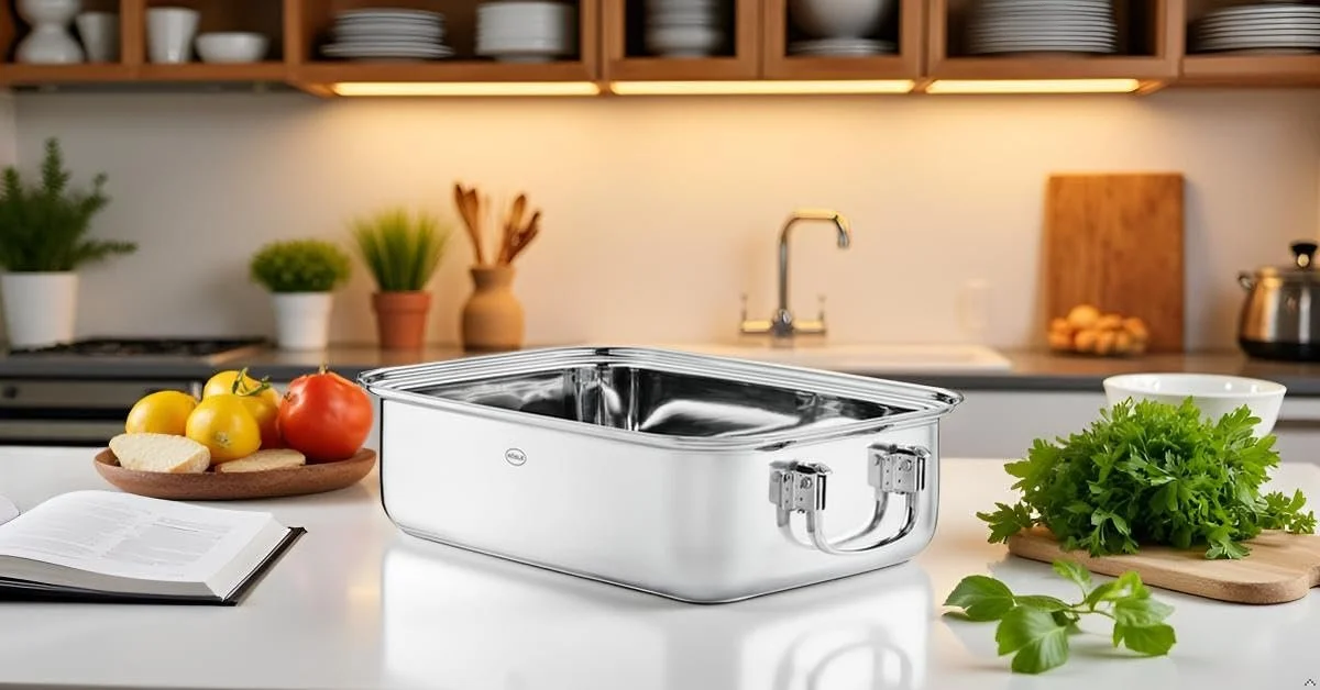 Форма для запекания RÖSLE 8 л 37 × 27 см прямоугольная нержавеющая сталь, фото №5 Форма для запекания RÖSLE 8 л 37 × 27 см прямоугольная нержавеющая сталь, фото №5