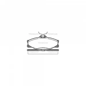 Комплект тормозных колодок, дисковый тормоз TRISCAN 8110 29845 для VW передняя ось - Фото 1