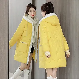 Зимова Жіноча Куртка Довга Парка Жіноча Пухова Товста Тепла synthetic.ua - Фото 1