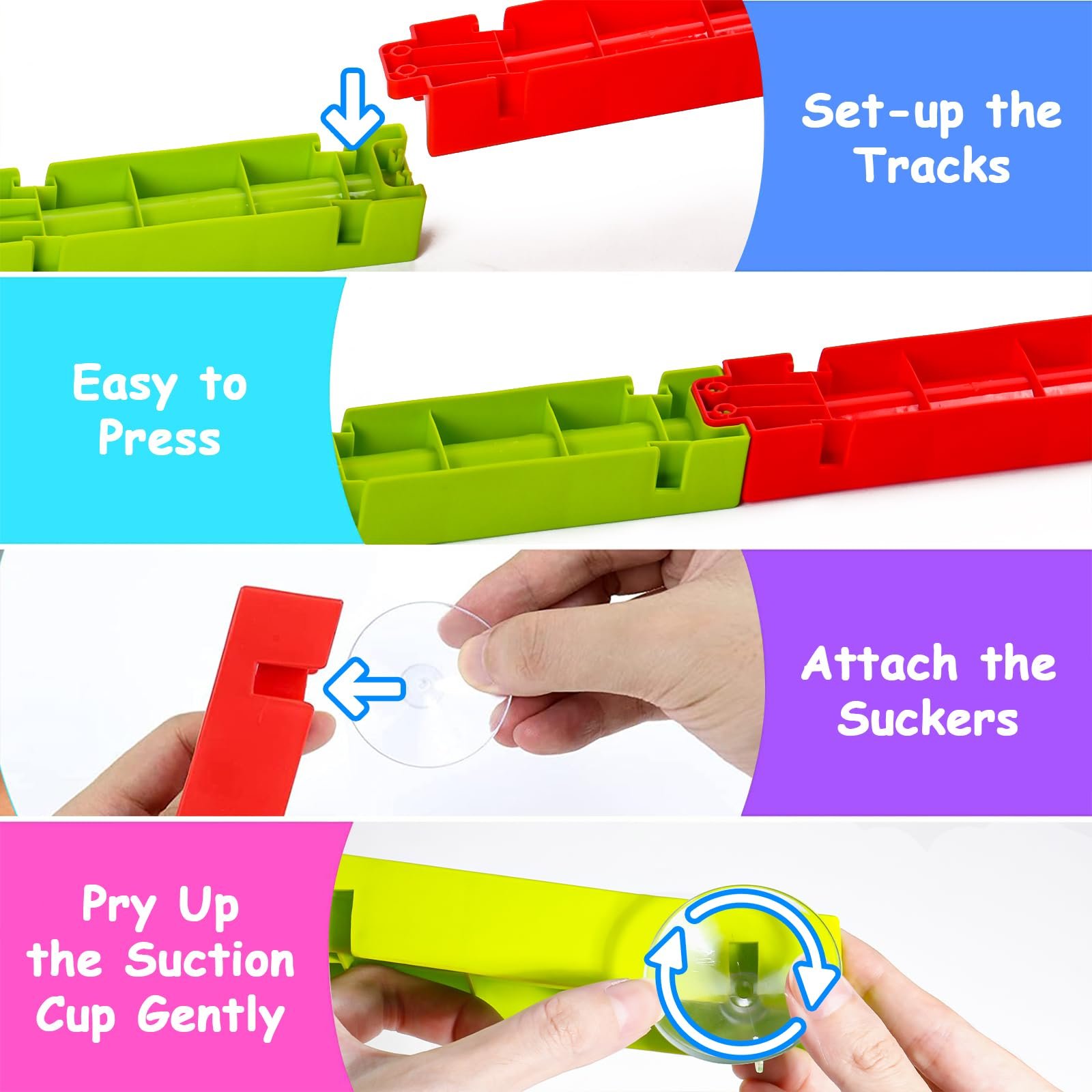 Игрушка для ванны Конструктор-пазл Гоночная трасса 38 деталей, фото №6