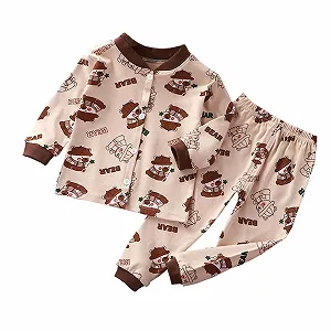 Дитячий Бавовняний Комбінезон Піжама Унісекс - Фото 1