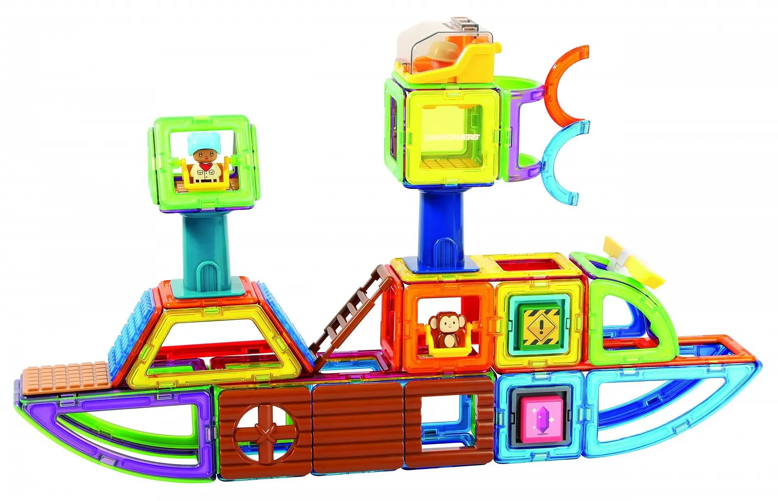 Магнитный конструктор MAGFORMERS Master Craft Set 279-15 162 шт, разноцветный, 3-99 лет, фото №7