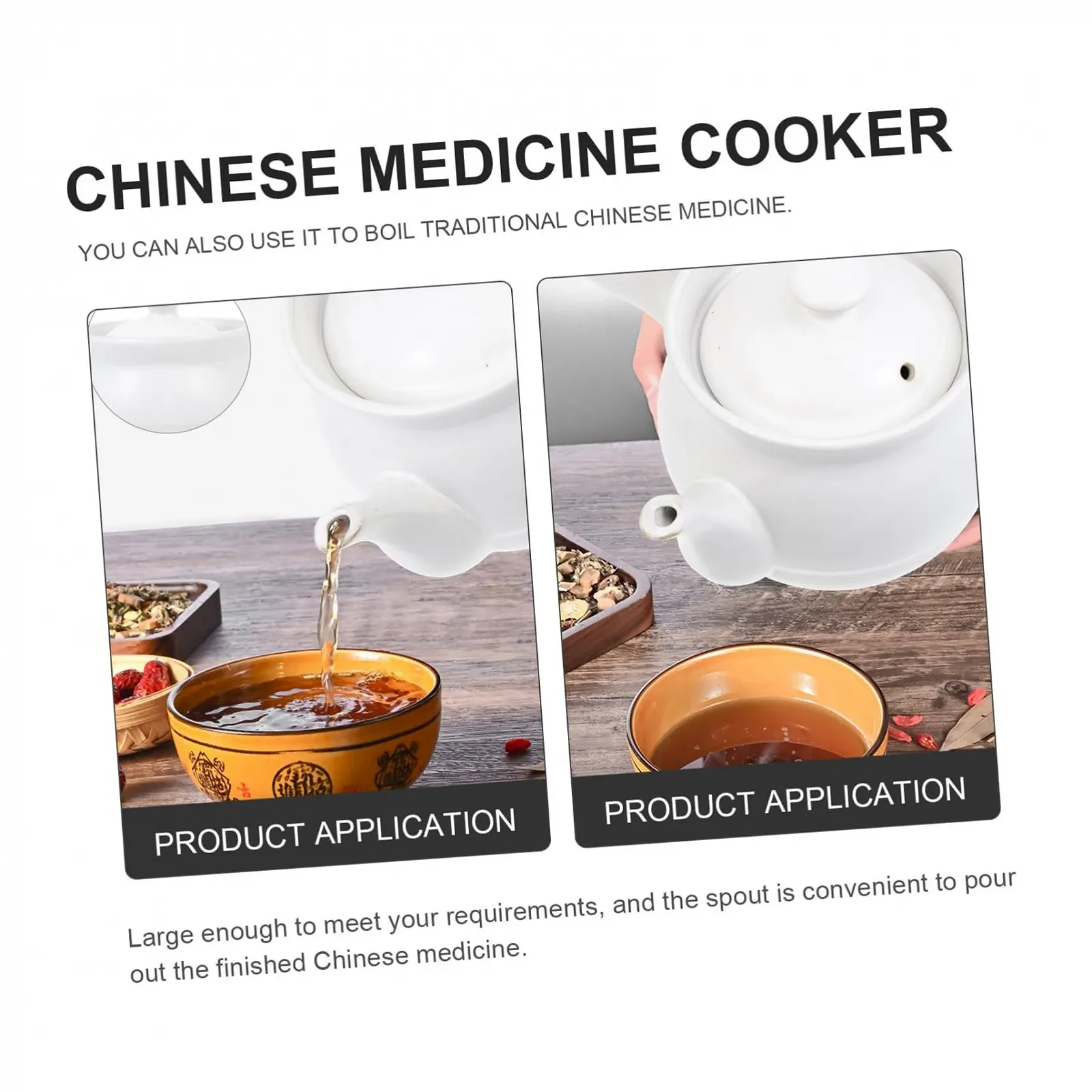 Керамічний горщик для ліків BESTYASH для газової плити термостійкий 200 г, фото №4