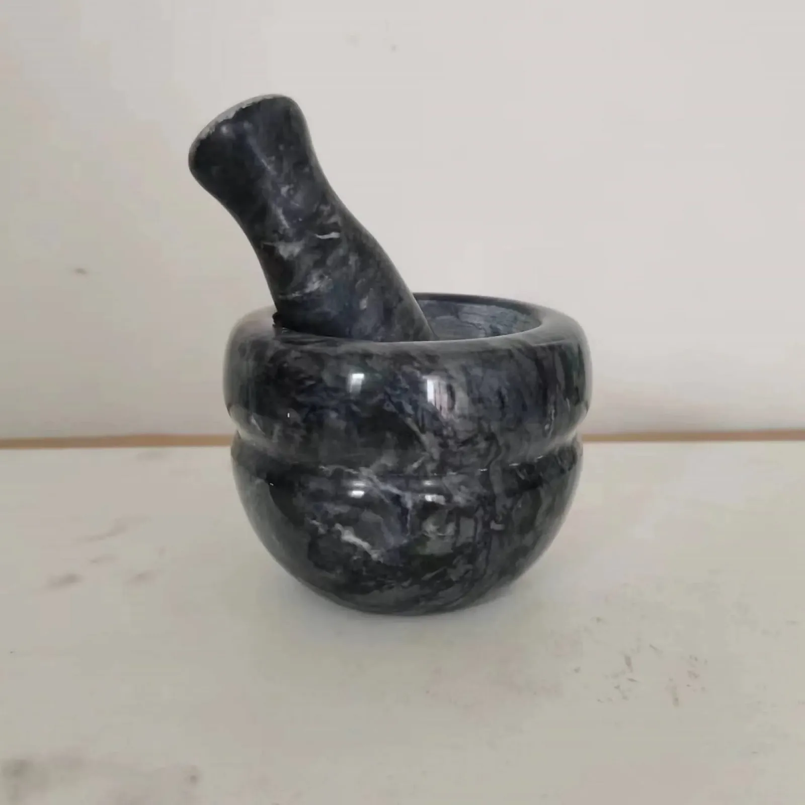 Ступка з товкачиком Універсальна для подрібнення часнику, спецій та трав E A, фото №1