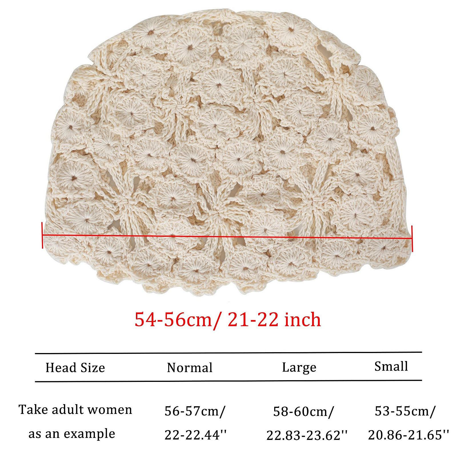 В'язана бавовняна шапка-біні ZLYC для жінок, фото №5