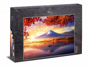 Пазл Ulmer Puzzleschmiede Kawaguchiko am Fuji 1000 элементов Пейзаж Гора Фудзияма Озеро Кавагутико Япония - Фото 1