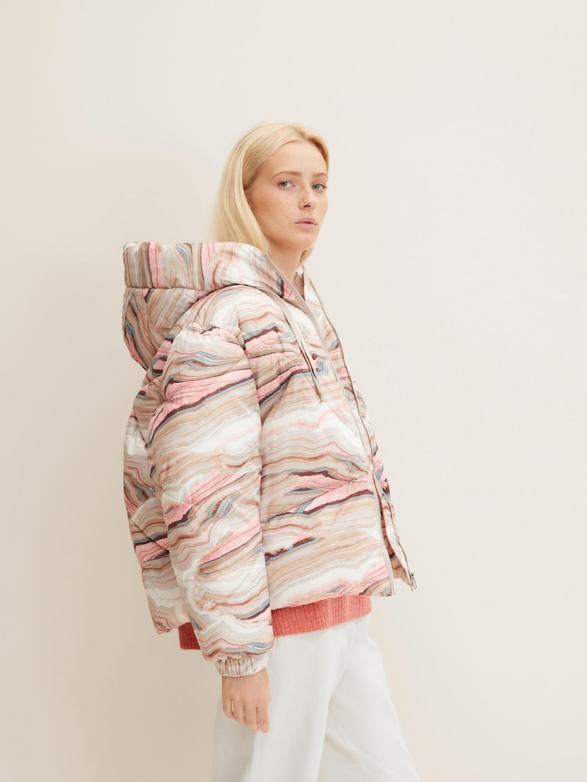 Куртка modern short puffer jacket 1032686-30243 Tom Tailor Бежевий M, фото №2