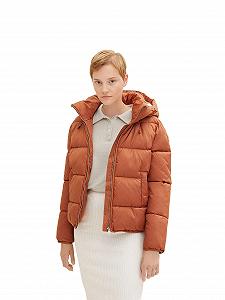 Женская куртка TOM TAILOR Denim Puffer со съемным капюшоном - Фото 1