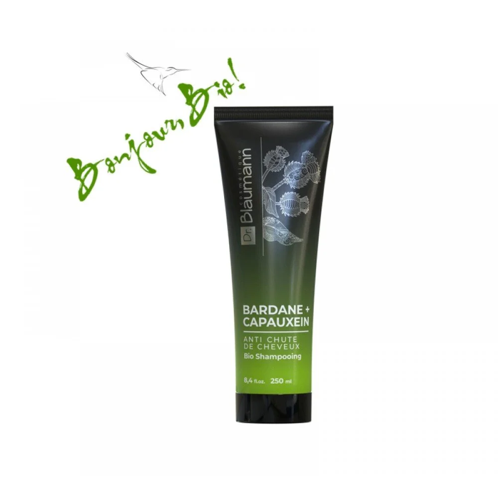 Био-шампунь против выпадения волос «Bardane + capauxein» на отваре из лекарственных трав серии Dr.Blaumann's Cosmetics / 250 мл, фото №1