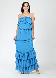 Платье MOZAH ХS(40) Синий (ND-926-6-Blue) - Фото 1