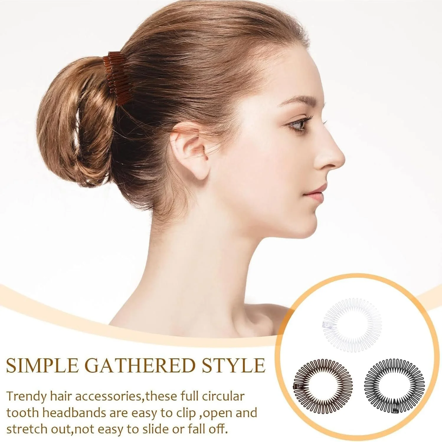 Обруч-гребешок эластичный, фото №5 Обруч-гребешок эластичный, фото №5