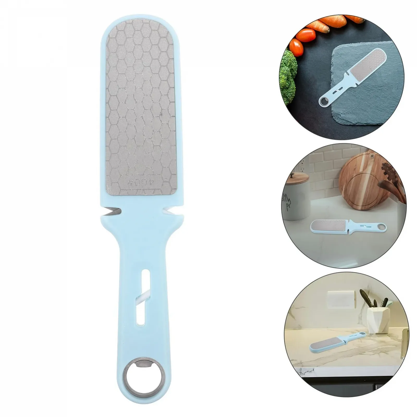 Точило для ножів Garneck Quick багатофункціональне sky blue, фото №9 Точило для ножів Garneck Quick багатофункціональне sky blue, фото №9