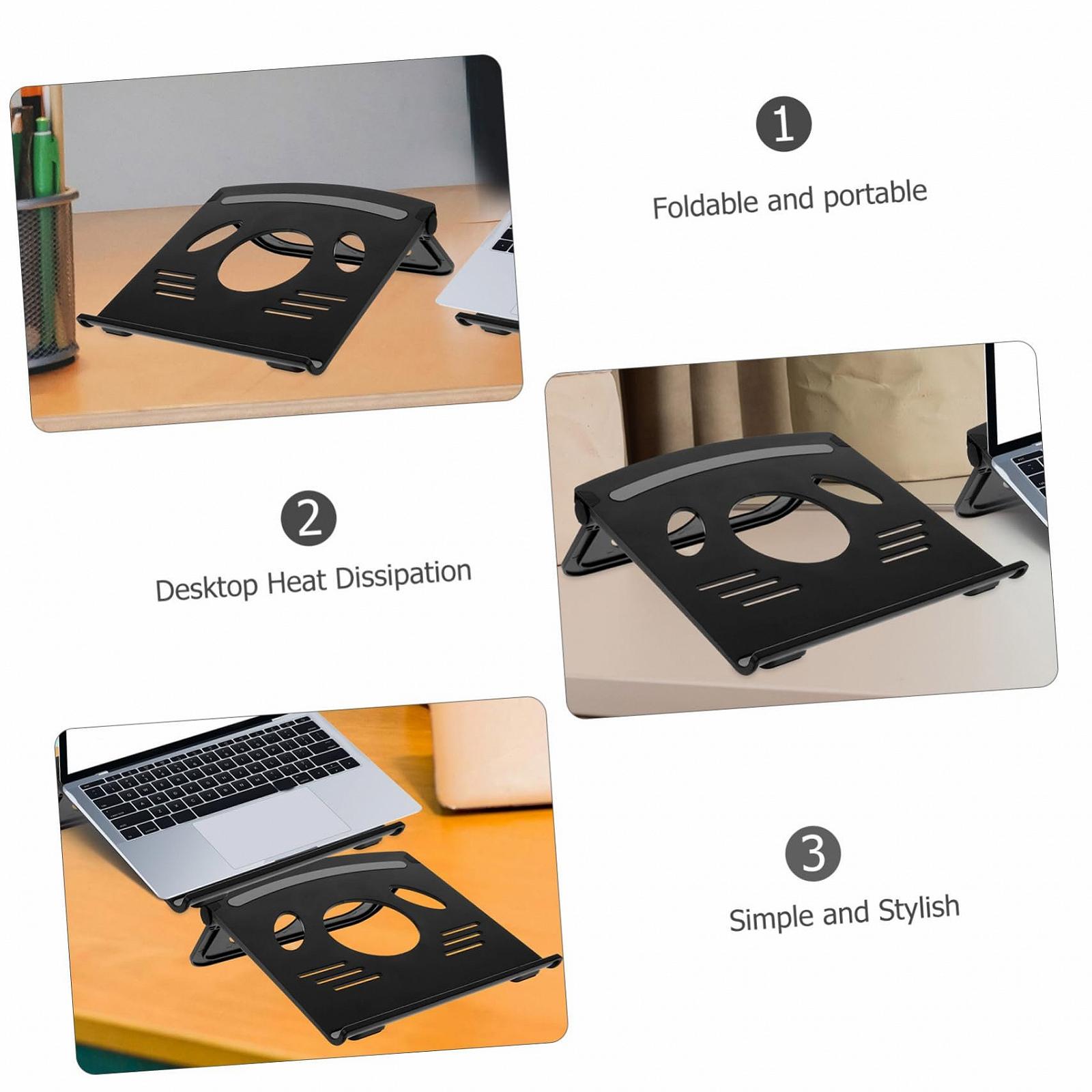 Держатель для ноутбука SOIMISS для стола, офиса, путешествий. Изготовлен из ABS и силикона. Удобная высота и уменьшение усталости шеи, фото №7 Держатель для ноутбука SOIMISS для стола, офиса, путешествий. Изготовлен из ABS и силикона. Удобная высота и уменьшение усталости шеи, фото №7