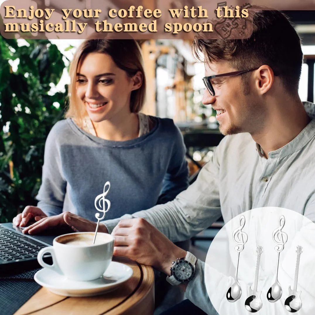 Ложка для кави Гітара, набір, фото №1