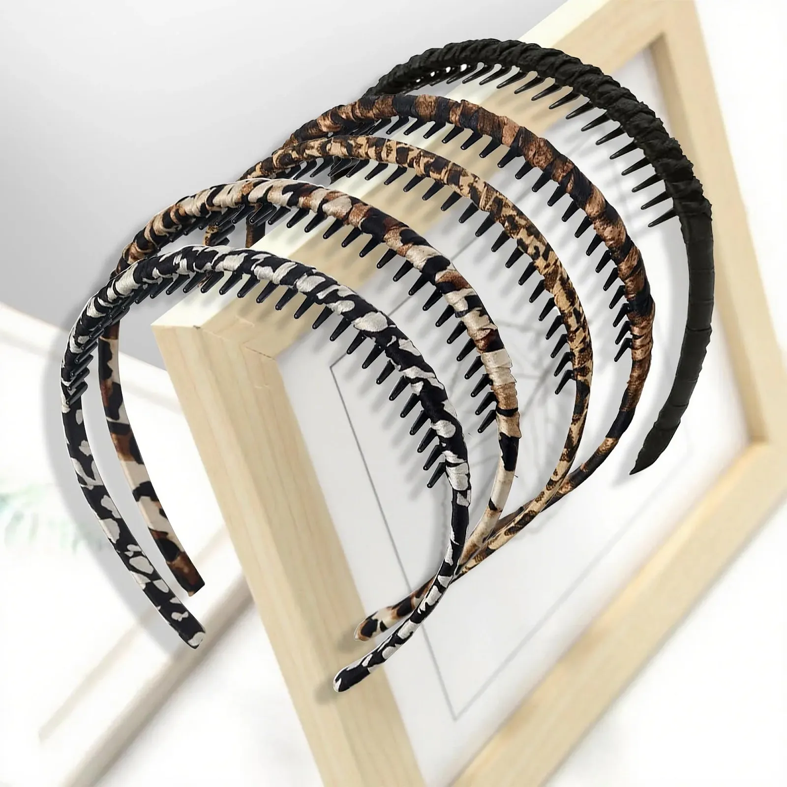 Набір з 5 обручів для волосся для дівчат та жінок, фото №4