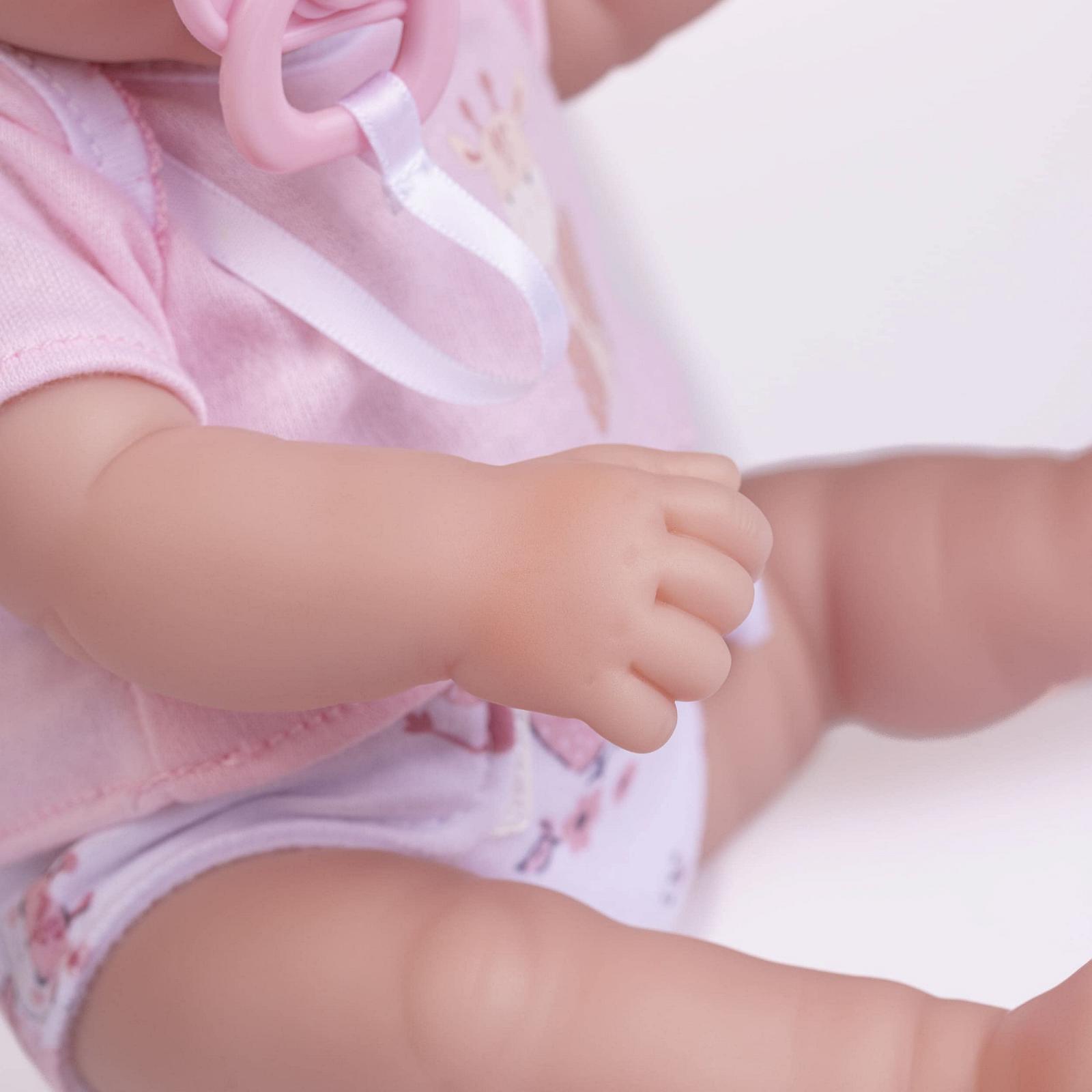 Кукла JC Toys La Newborn 30 см Мягкий винил Розовый, фото №4