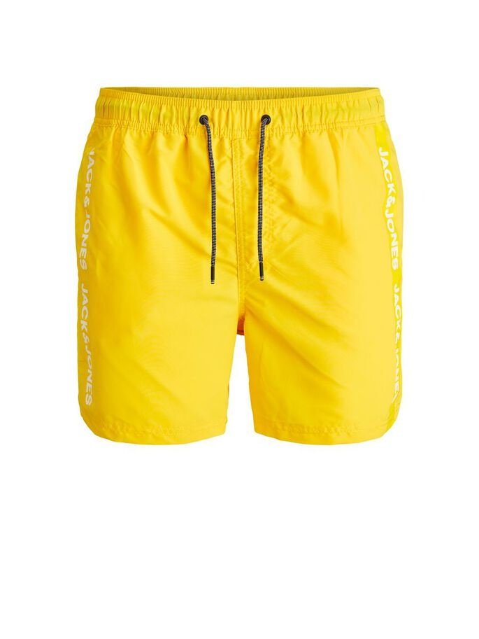 Шорти для плавання JJIBALI JJSWIMSHORTS AKM LOGO TAPE 12183810 Vibrant Yellow Jack&Jones Жовтий 2XL, фото №4