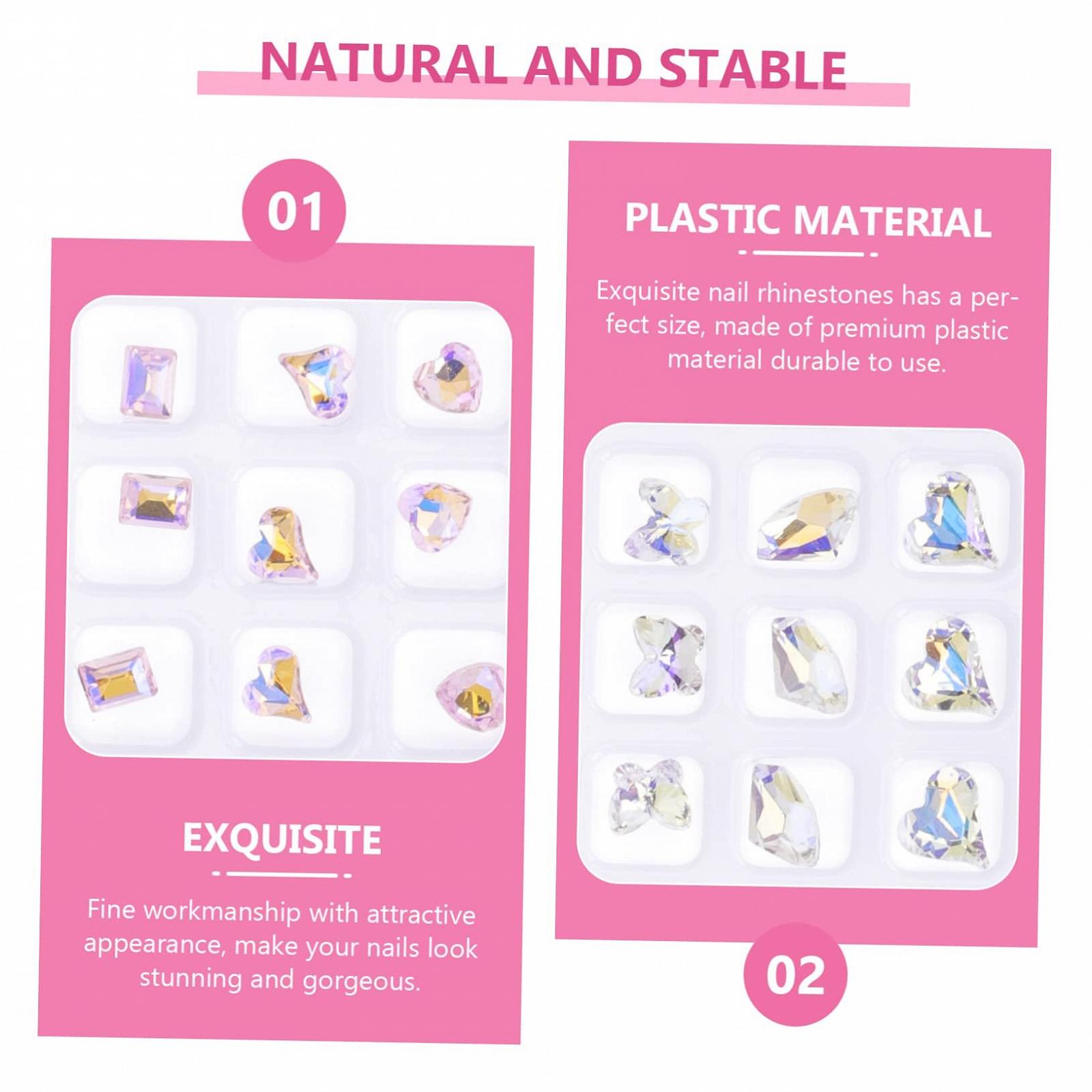 Стразы для ногтей minkissy 80 шт., блестящие камни для нейл-арта, кристаллы с плоским дном для маникюра и творческих ремесленных проектов, универсальные для ювелирных изделий, фото №9 Стразы для ногтей minkissy 80 шт., блестящие камни для нейл-арта, кристаллы с плоским дном для маникюра и творческих ремесленных проектов, универсальные для ювелирных изделий, фото №9