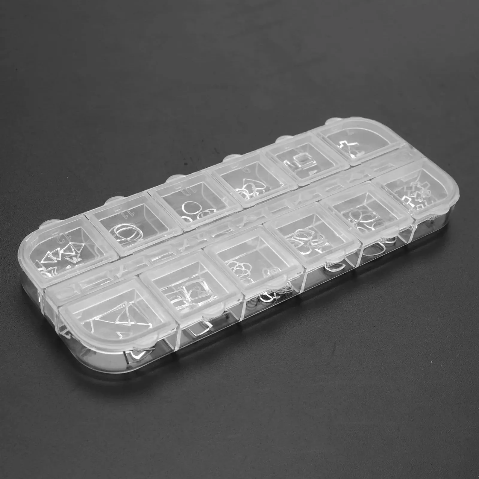 Стразы Booso 3D инструмент для маникюра 8# серебряный, фото №6