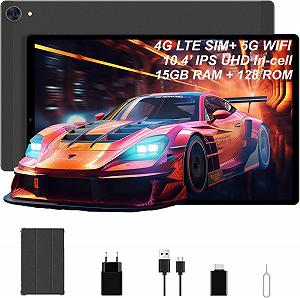 Планшет 10.4" Full HD Yumkem T26 6+9/128Gb 4G 8 ядер 2-SIM Android 12 6000 mAh Черный - Фото 1