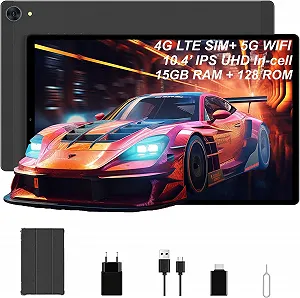 Планшет 10.4" Full HD Yumkem T26 6+9/128Gb 4G 8 ядер 2-SIM Android 12 6000 mAh Чорний - Фото 1