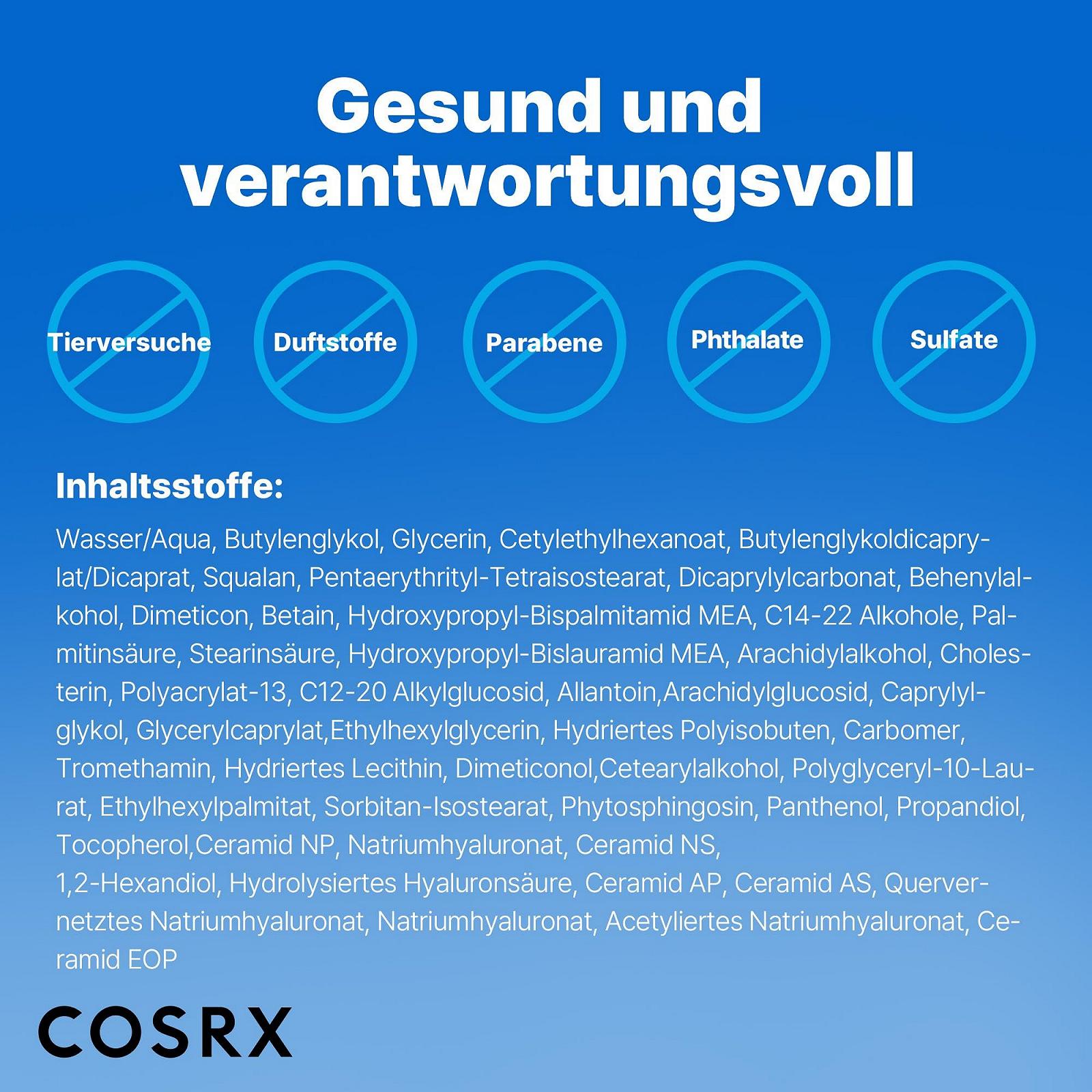 Зволожувальний крем для обличчя COSRX Ceramide Skin Barrier з 7 керамідами, гіалуроновою кислотою та пантенолом 80 мл, фото №8 Зволожувальний крем для обличчя COSRX Ceramide Skin Barrier з 7 керамідами, гіалуроновою кислотою та пантенолом 80 мл, фото №8