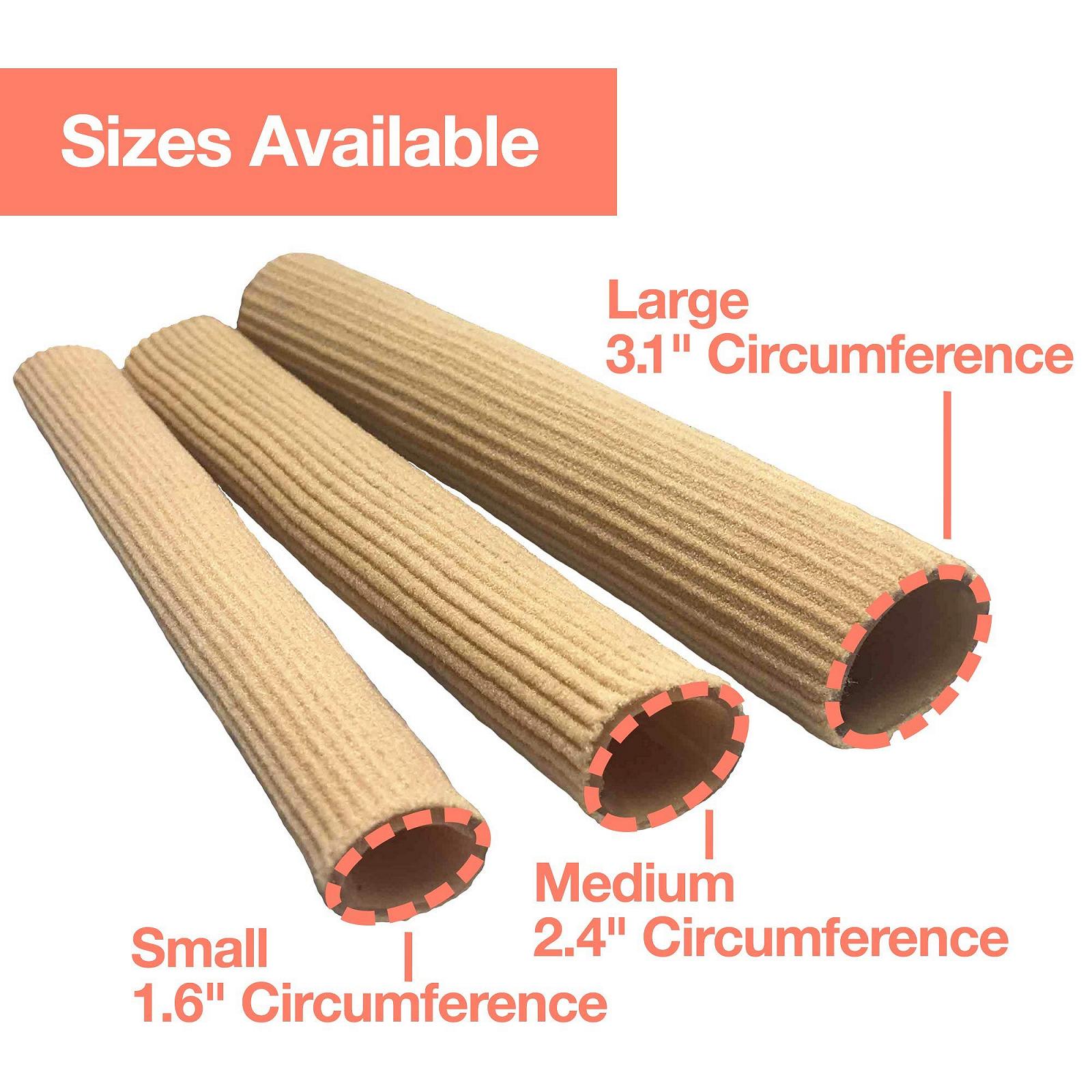 Трубки для пальців ніг ZenToes Відкриті, тканинні з гелевою підкладкою, захисні рукави для пухирів, молоткоподібних пальців, 5 штук, трубка 29 дюймів (маленький (діаметр 1/2 дюйма)), фото №6 Трубки для пальців ніг ZenToes Відкриті, тканинні з гелевою підкладкою, захисні рукави для пухирів, молоткоподібних пальців, 5 штук, трубка 29 дюймів (маленький (діаметр 1/2 дюйма)), фото №6