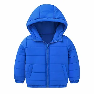 Детская зимняя куртка для девочек с подкладкой, детские зимние пуховики с капюшоном, зимняя куртка, осенне-зимняя ветрозащитная одежда на молнии, легкая хлопковая куртка, пуховик - Фото 1