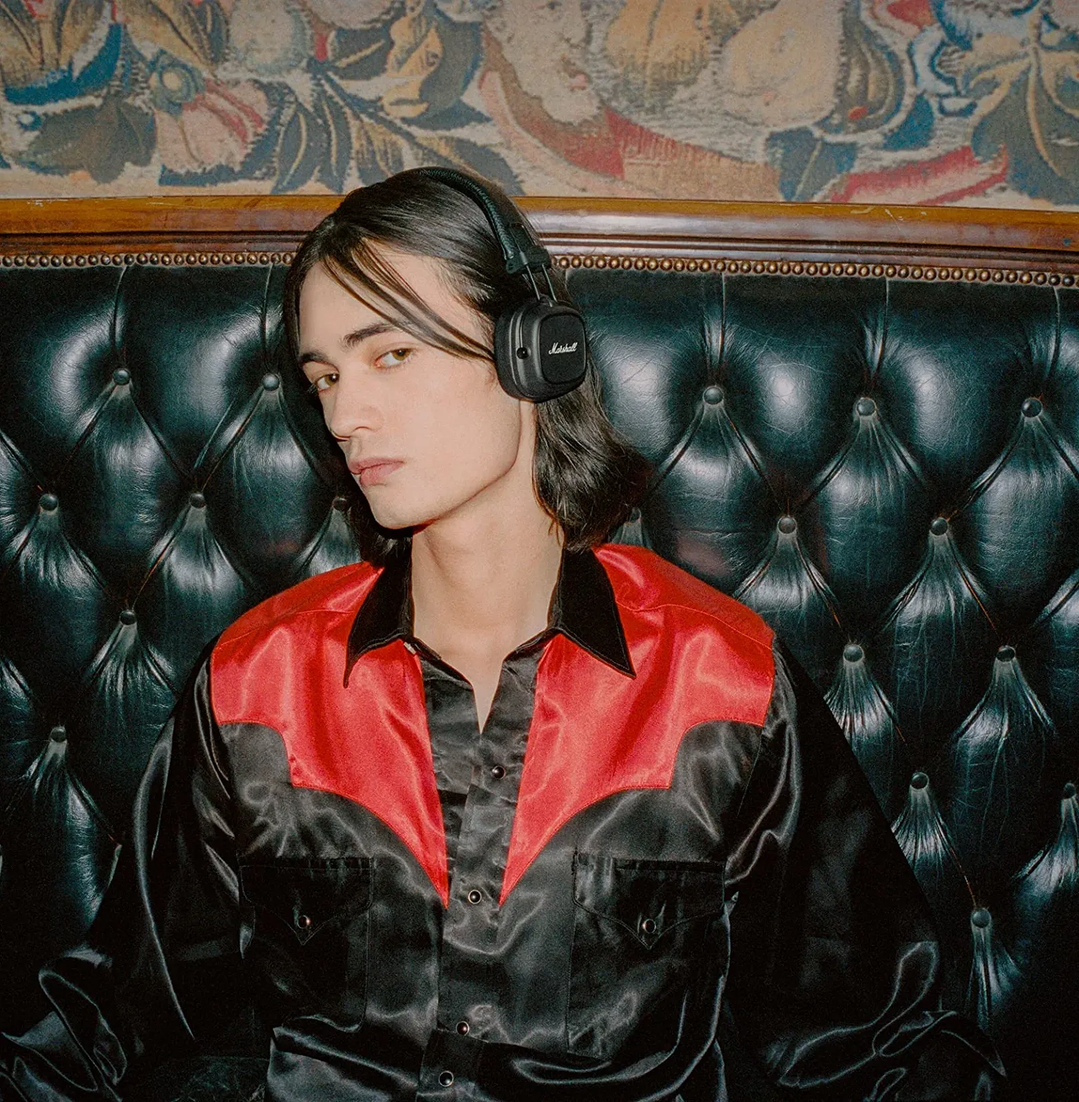 Беспроводные наушники Marshall Major IV / Bluetooth 5.0 / Активное шумоподавление / До 80 часов работы от кейса / Черные, фото №4