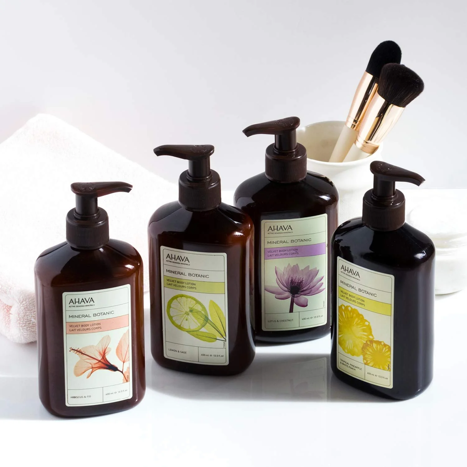 Лосьйон для тіла AHAVA Mineral Botanic Velvet, Гібіскус та Інжир, 17 рідких унцій, фото №3