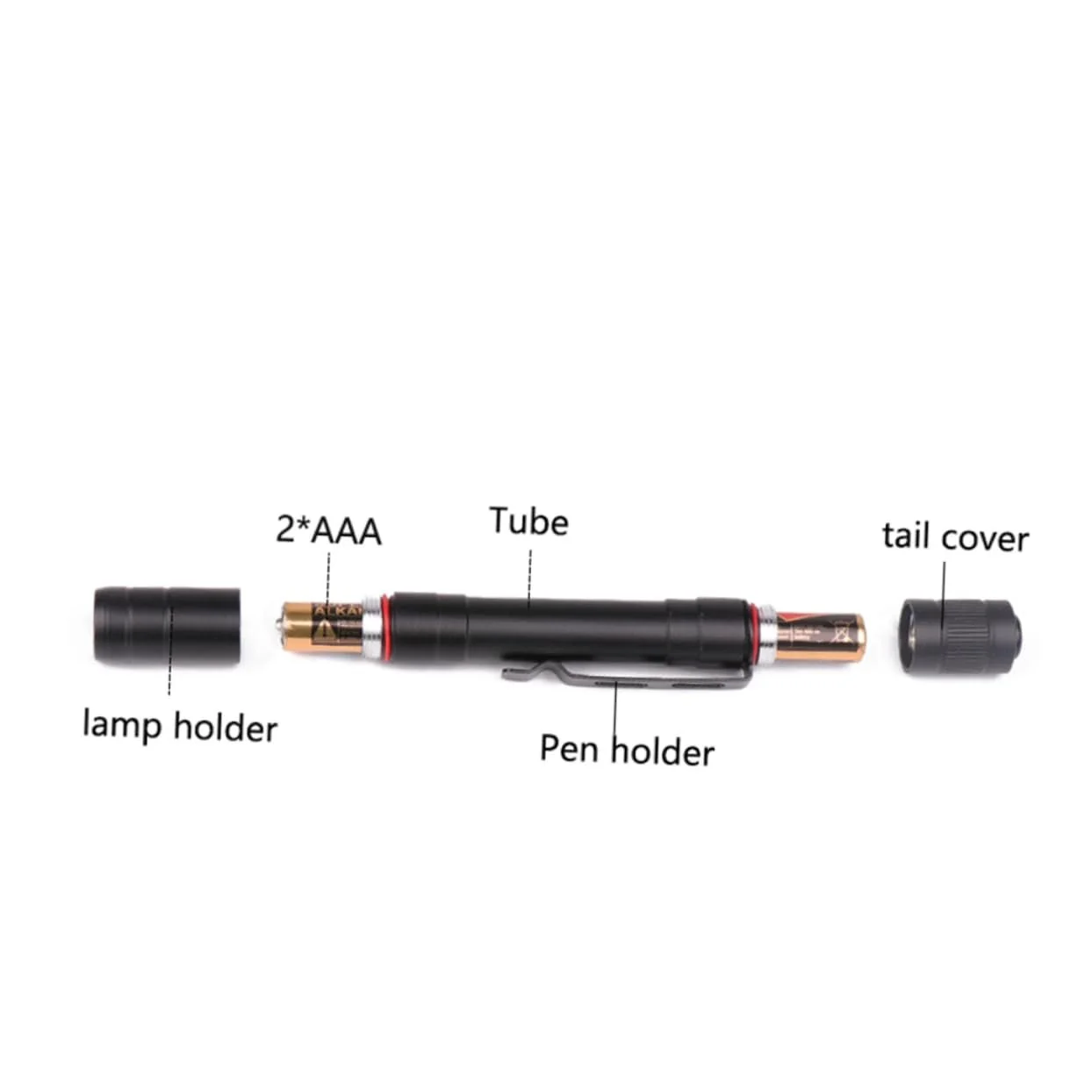 Ручний ліхтар HEMOTON Портативний Міні Жовтий Білий, фото №2