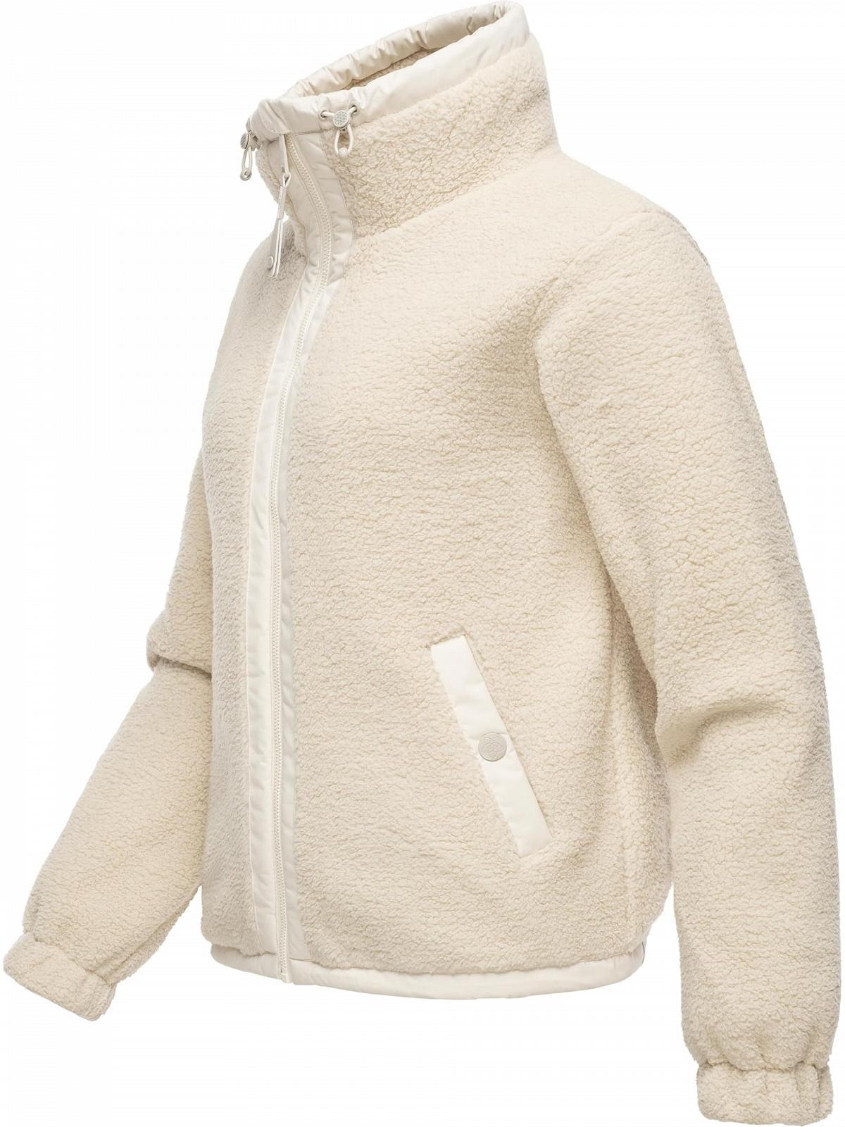 Флисовая куртка Ragwear Nordicka Женская Короткая Куртка Teddy Fleece Теплая с Капюшоном, фото №2