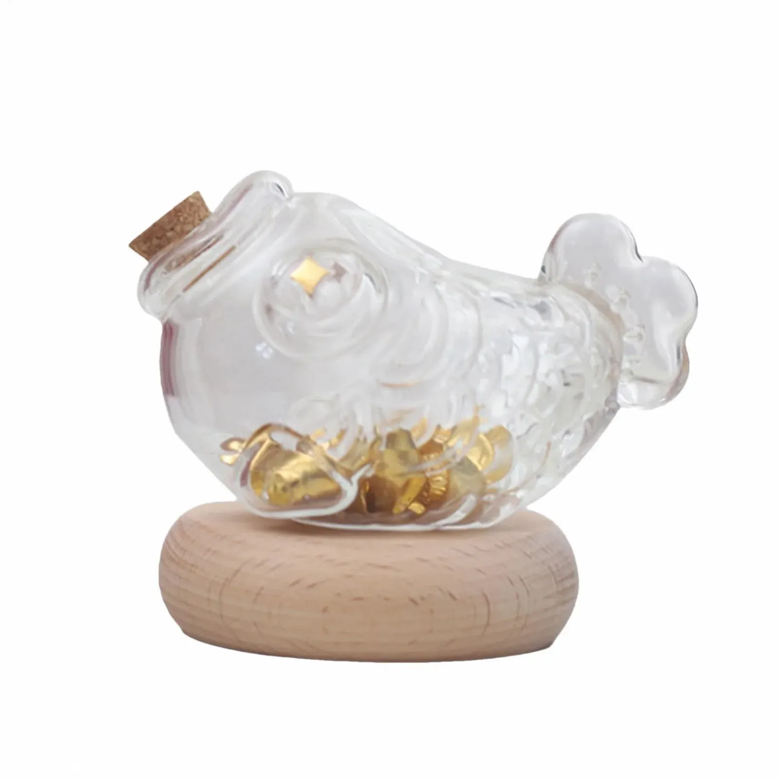 Скарбничка скляна у формі рибки мала, фото №8