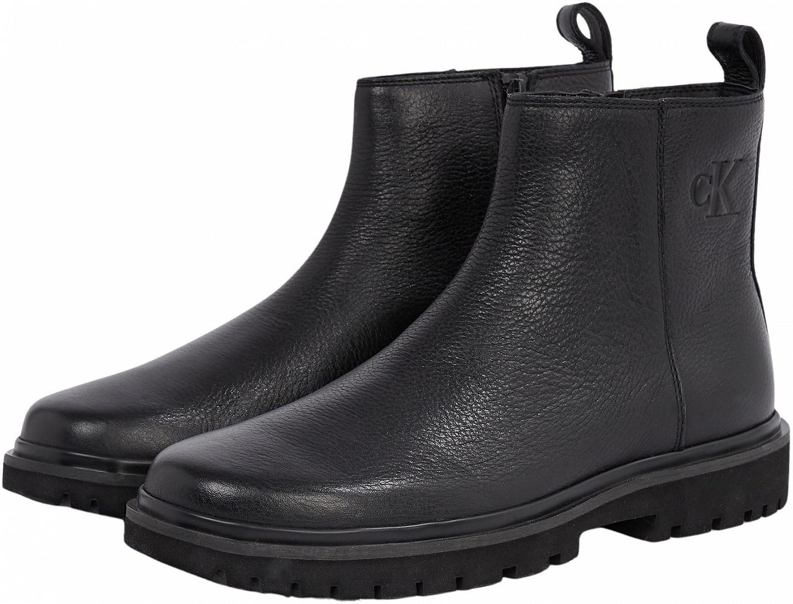 Челси Ботинки Calvin Klein Eva Mid Chelsea Zip Boot Tumbled Ym0ym01173, фото №3
