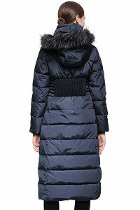 Пуховик Orolay С длинным меховым капюшоном, рукава реглан, женский synthetic.ua - Фото 1