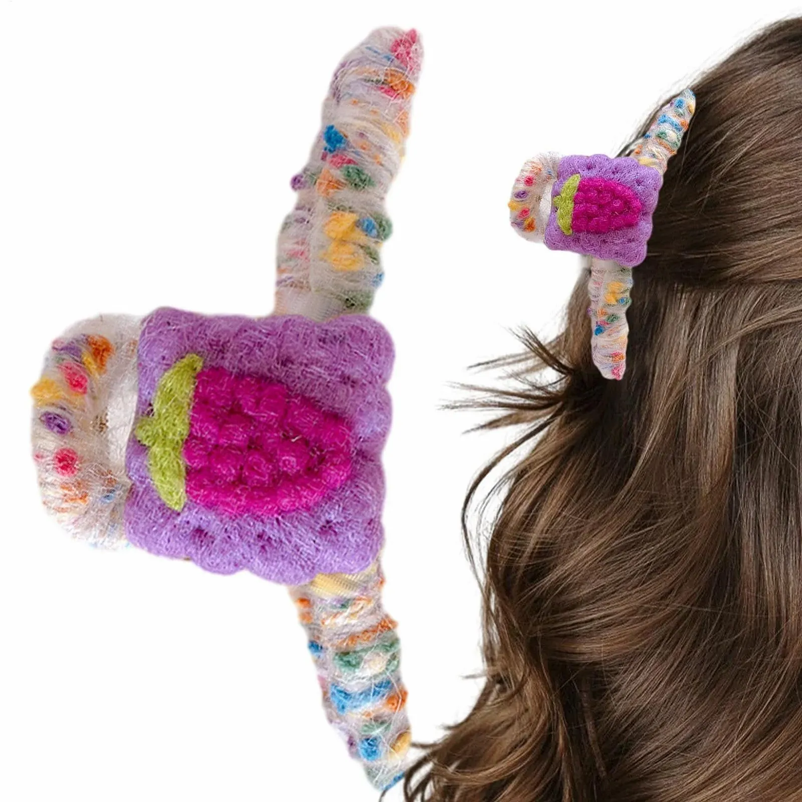 Заколки для волос Мягкие когти для волос Креативные заколки-акулы для размытых волос Большие нескользящие заколки для волос Модный многоразовый головной убор, фото №5