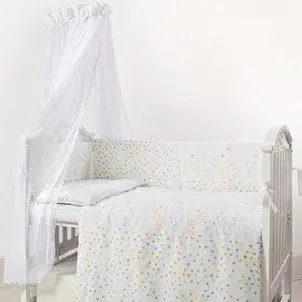 Постельный комплект 6 эл Twins Eco Line New 4091-E-022, Bunnies mint мятный, фото №1