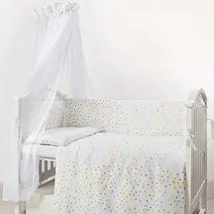 Купить Постельный комплект 6 эл Twins Eco Line New 4091-E-022, Bunnies mint мятный - Фото 1 Постельный комплект 6 эл Twins Eco Line New 4091-E-022, Bunnies mint мятный - Фото 1