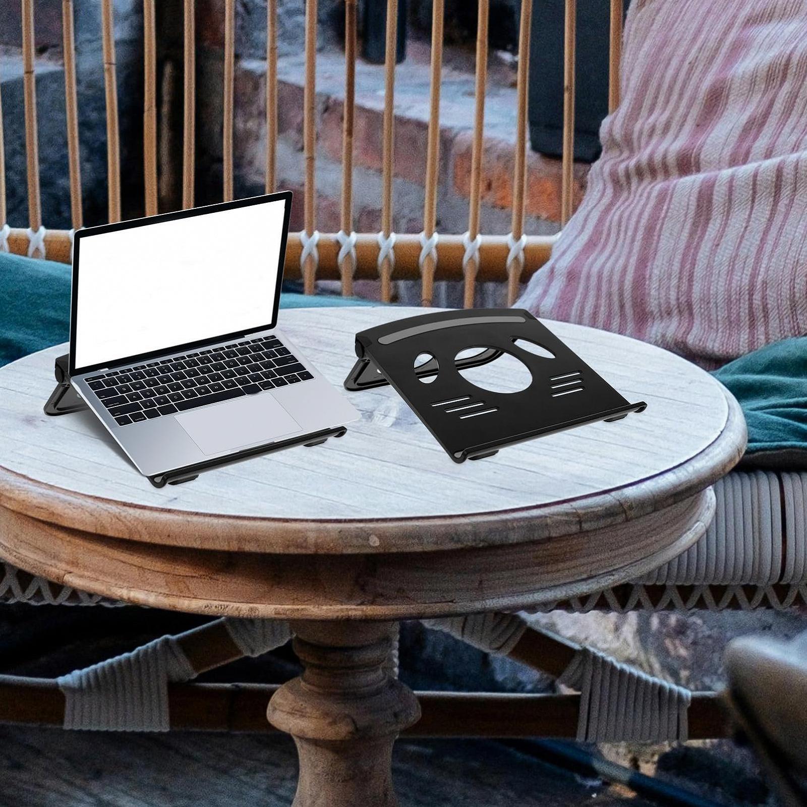 Підставка для ноутбука та планшета Gatuida ABS і силікон, регульована по висоті, портативна для офісу та подорожей, фото №6