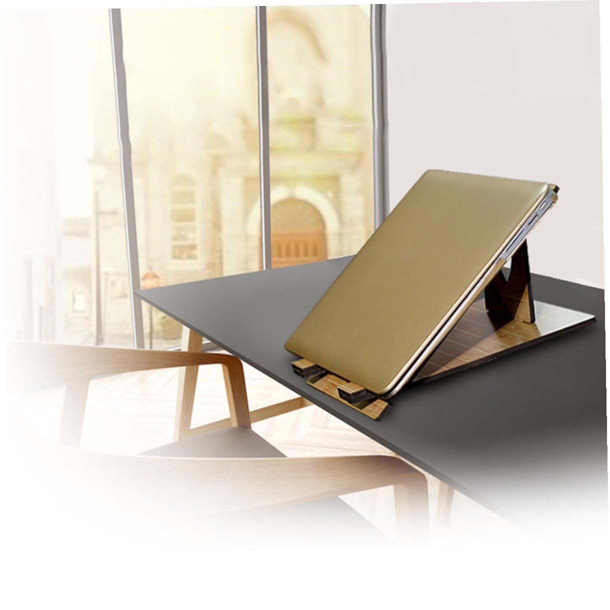 Портативна дерев'яна підставка для ноутбука, фото №4 Портативна дерев'яна підставка для ноутбука, фото №4