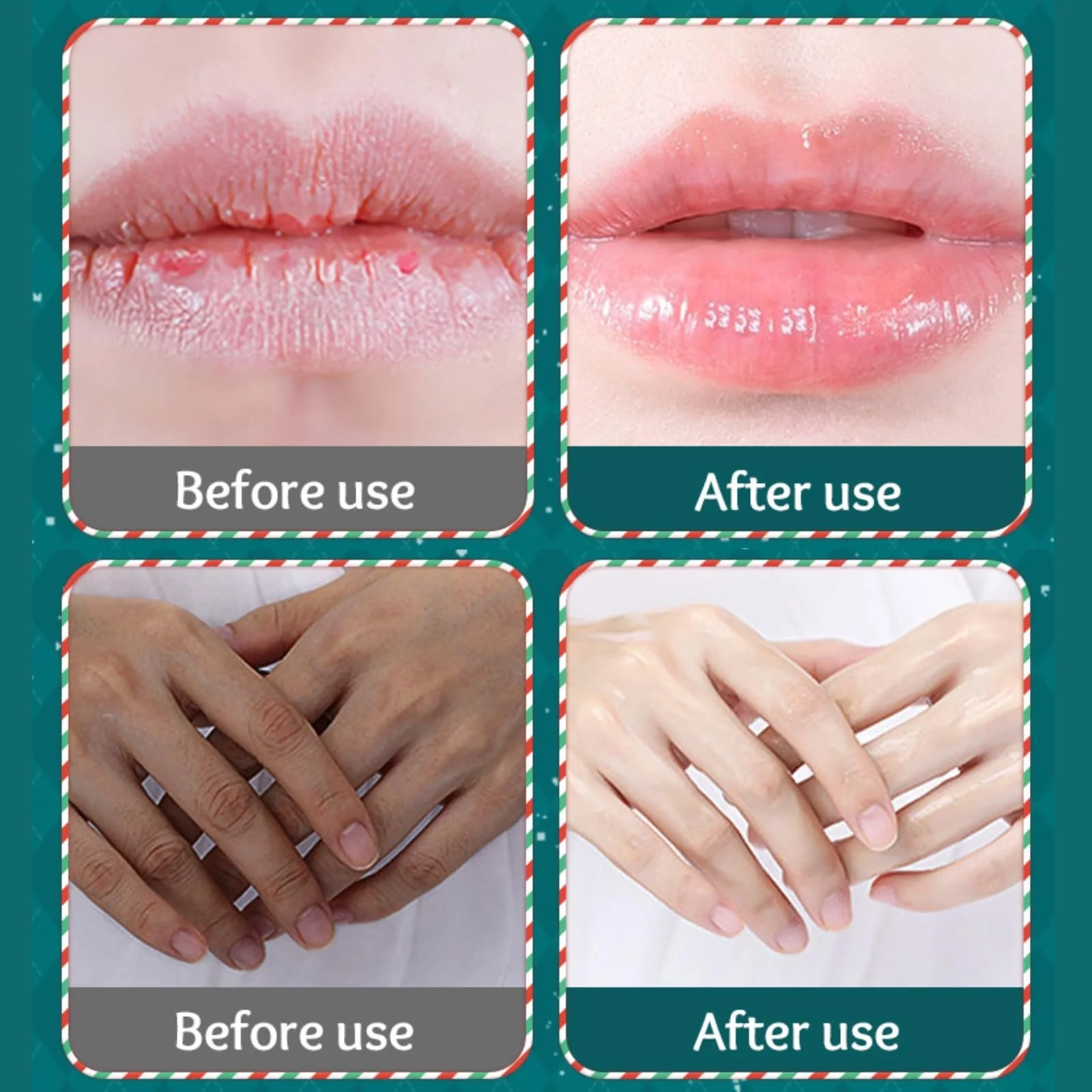 Мини-набор рождественских кремов для рук - 4 шт. рождественского крема для рук и 4 шт. бальзама для губ, фото №6 Мини-набор рождественских кремов для рук - 4 шт. рождественского крема для рук и 4 шт. бальзама для губ, фото №6