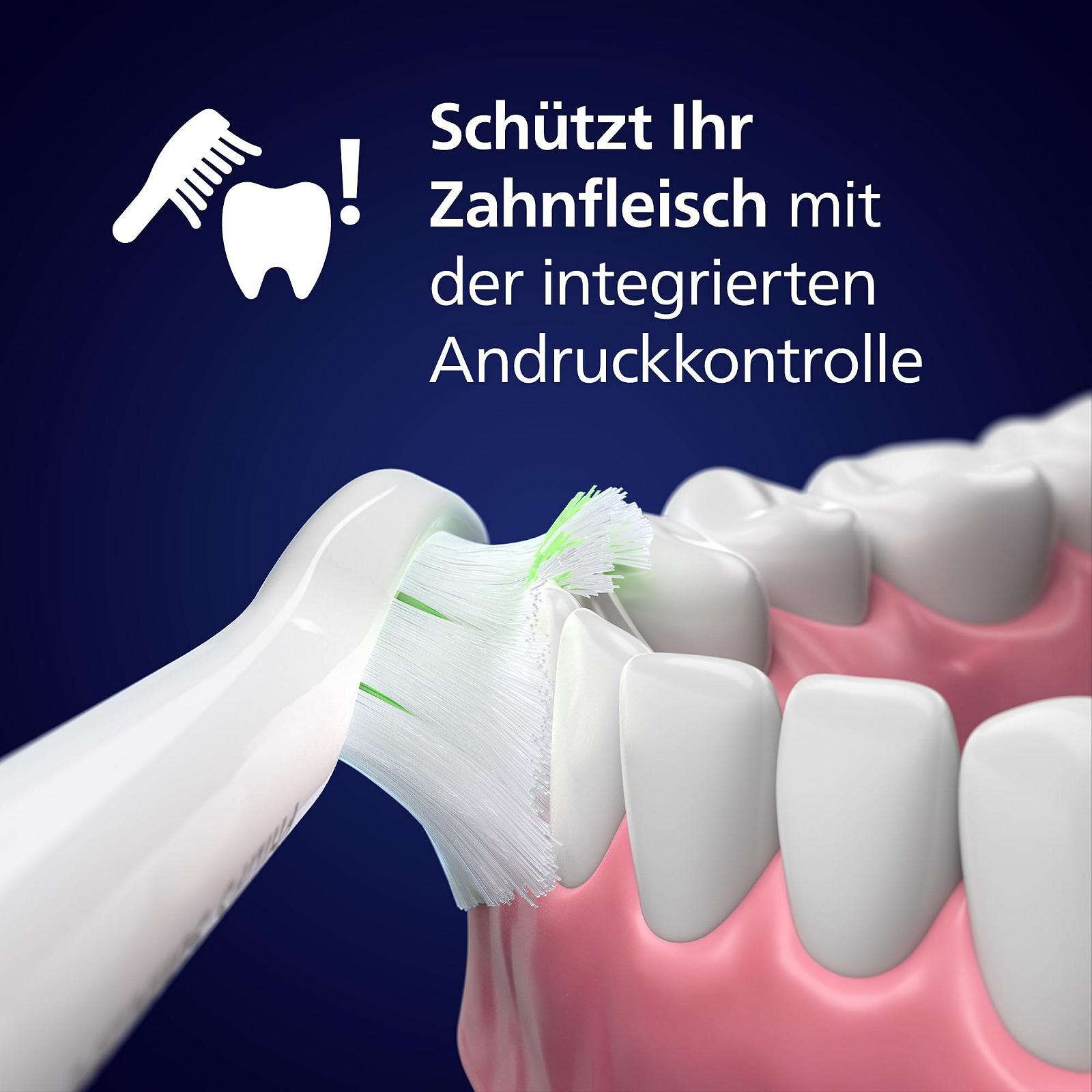 Зубна щітка електрична Philips Sonicare 5500 HX7110/02 звукова 2 режими, контроль тиску, EasyStart, SmarTimer та BrushPacer, біла, фото №5
