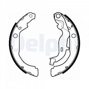 Комплект гальмівних колодок DELPHI LS2127 для RENAULT DACIA, задній міст - Фото 1