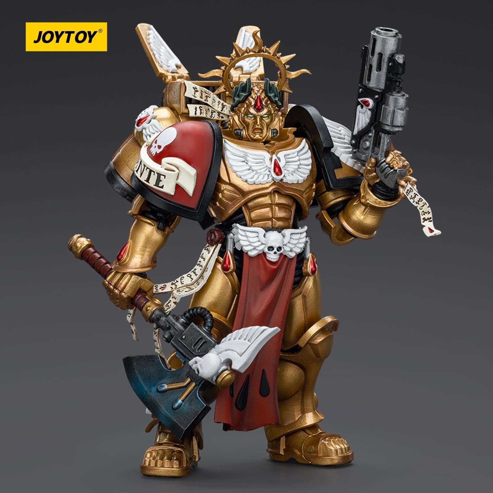 Фигурка JOYTOY Warhammer 40k Blood Angels Commander Dante, масштаб 1/18, коллекционная модель, фото №3