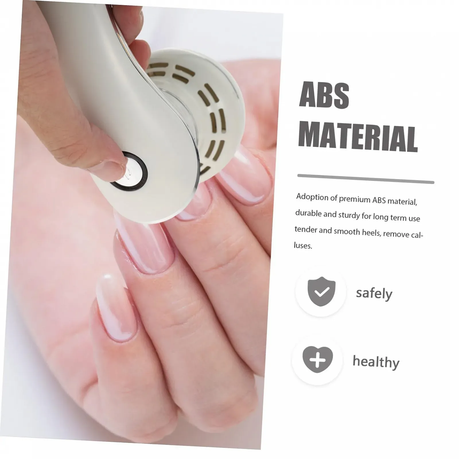 Электрический инструмент для педикюра Healvian, ABS, белый, фото №8 Электрический инструмент для педикюра Healvian, ABS, белый, фото №8