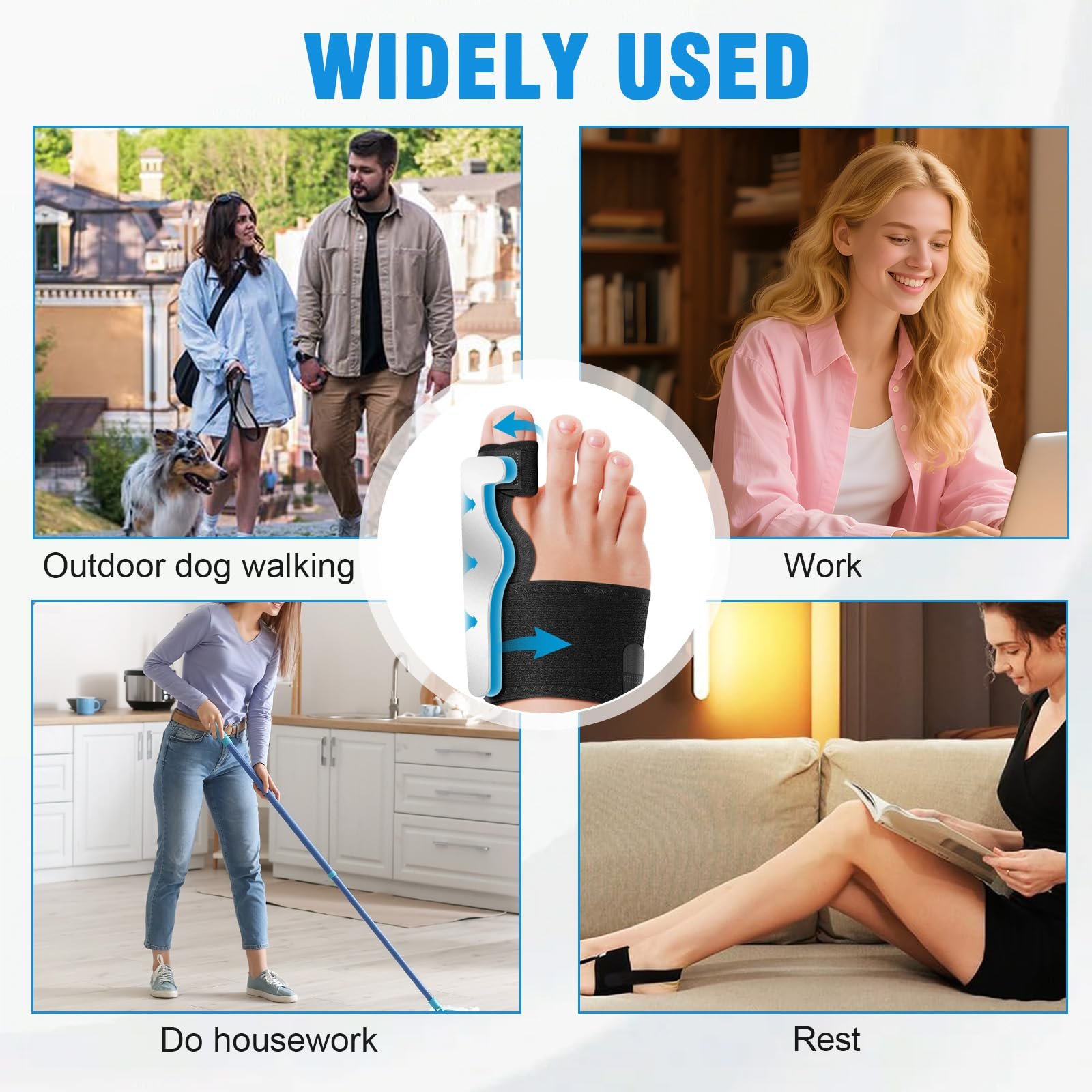 Коректор Hallux Valgus 2 шт. ортопедичний, універсальний розмір, фото №7 Коректор Hallux Valgus 2 шт. ортопедичний, універсальний розмір, фото №7