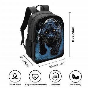 Школьный рюкзак Black Panther для мальчиков, подростков, девочек, детский, 40x28x16 см synthetic.ua - Фото 1