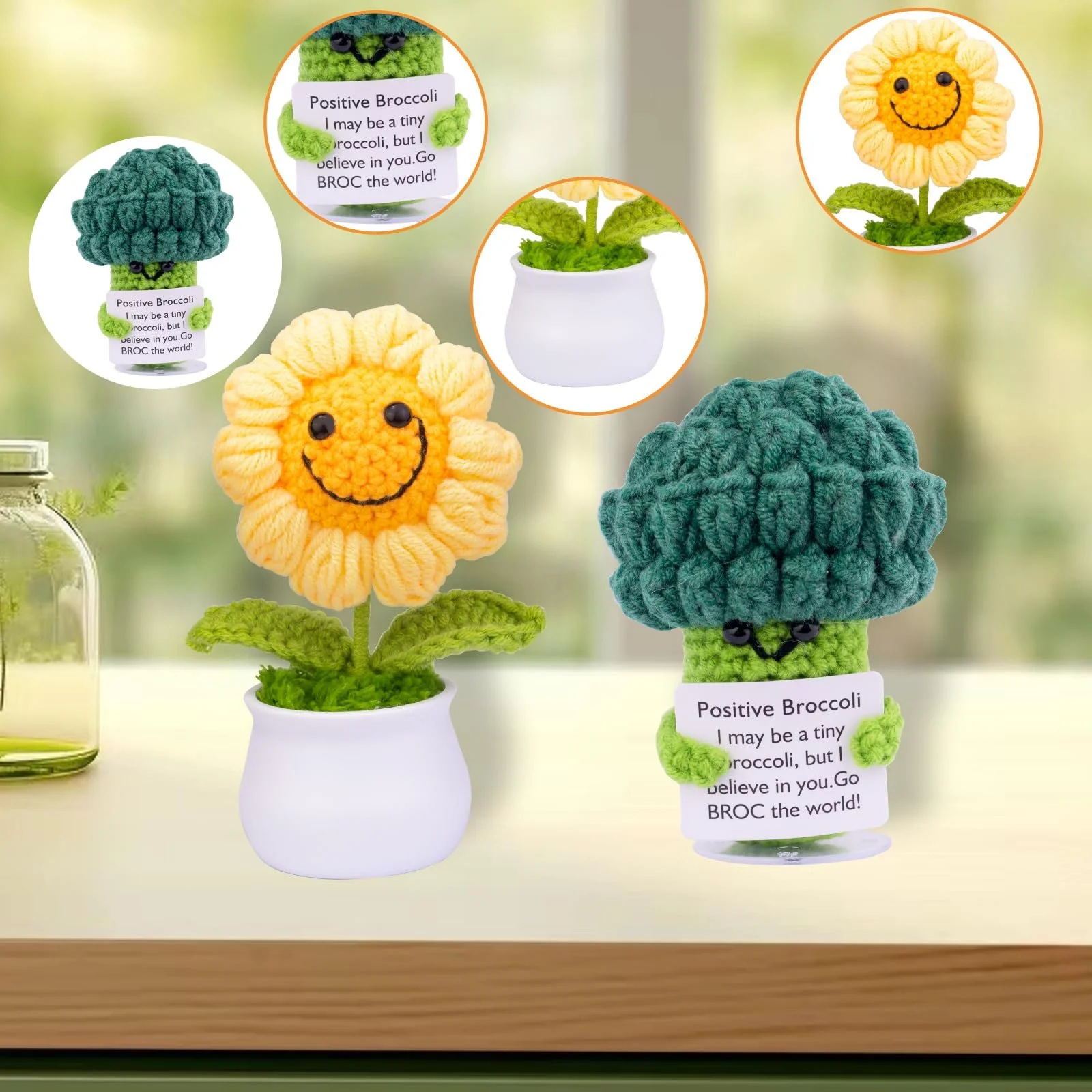 Игрушка Mwmoeen Positive Potato Картофель с карманными объятиями и цветами Шерстяная Вязаная Ручная Работа, фото №3 Игрушка Mwmoeen Positive Potato Картофель с карманными объятиями и цветами Шерстяная Вязаная Ручная Работа, фото №3